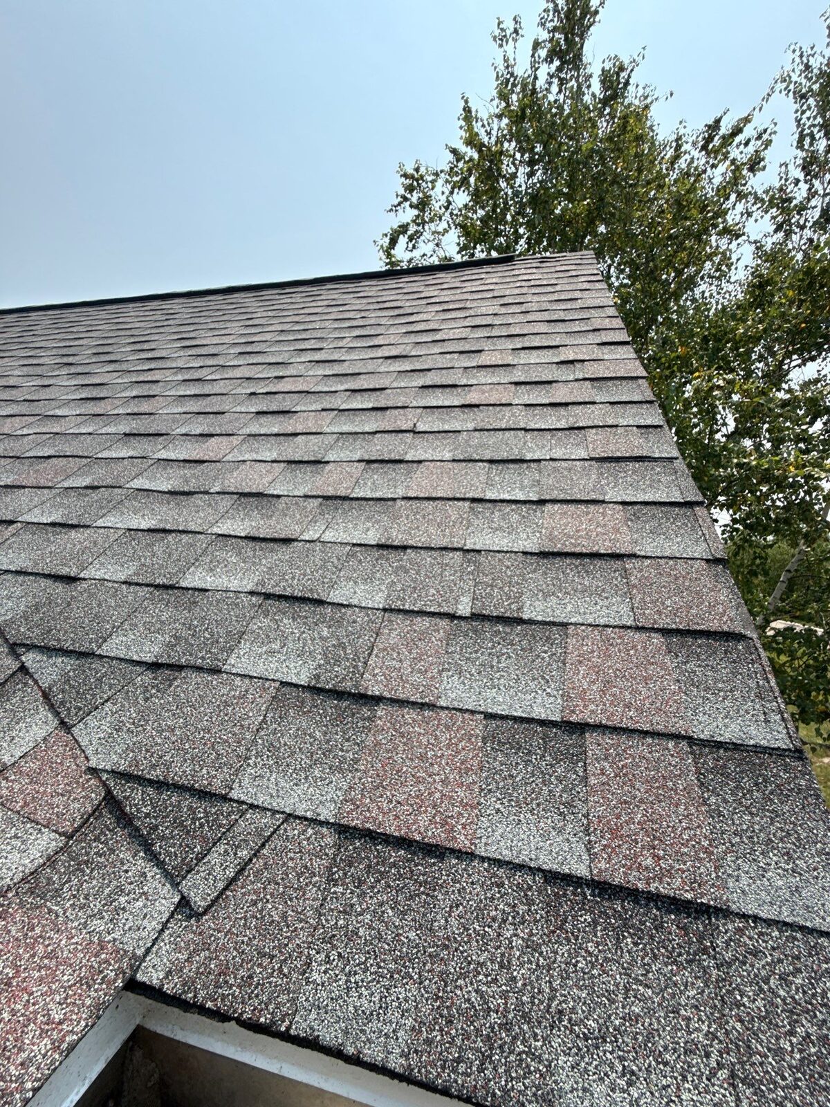 Crisp new architectural shingle courses
