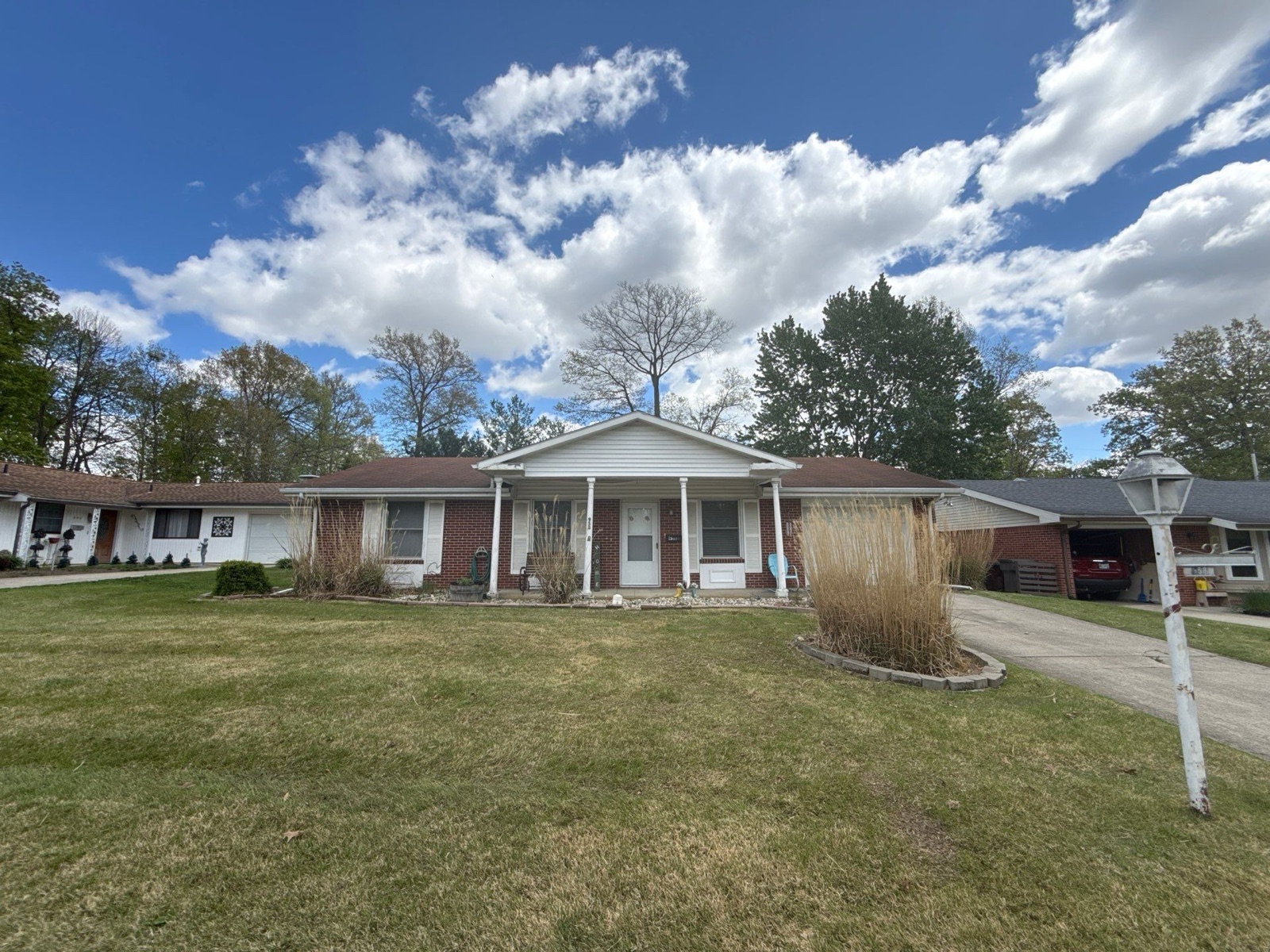 The Lima brick ranch before the project