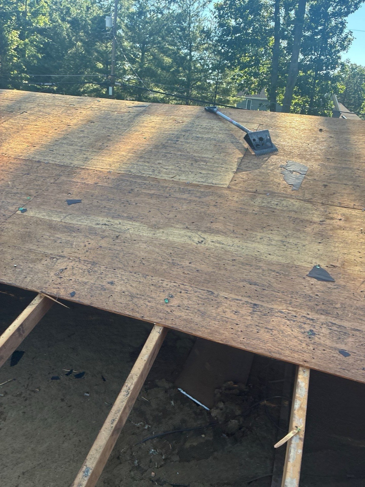 Tear-off down to the decking and framing